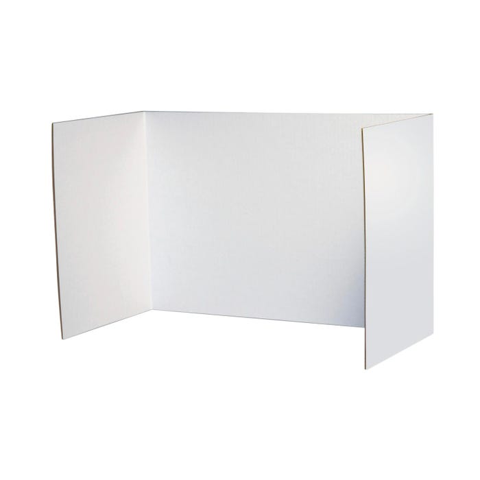 Pacon Privacy Board, 48 x 16 Inches, White, Pack of 4