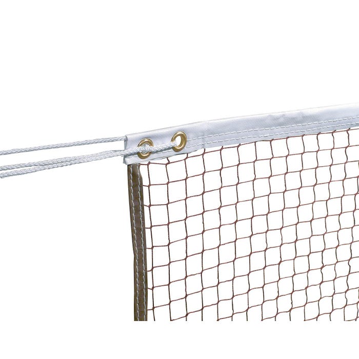 Sportime Super-Econo Badminton Net, 22 x 2 Feet, Rope Cable, Brown Net