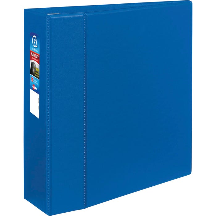 Avery Heavy Duty Binder, 4 Inch D-Ring, Blue