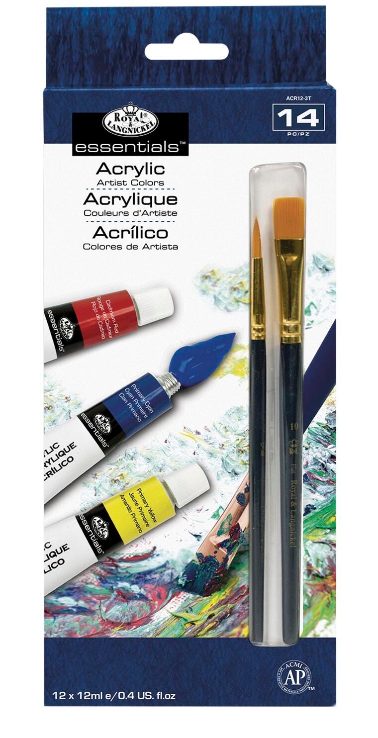 Image for Royal Brush® Essentials™ Acrylic Paint - Set of 12 - 12 ml (0.4 oz.) Tubes from School Specialty