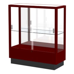 Ghent Heritage Series Unlighted Case With Hardwood Finish And Sliding Doors 4001482