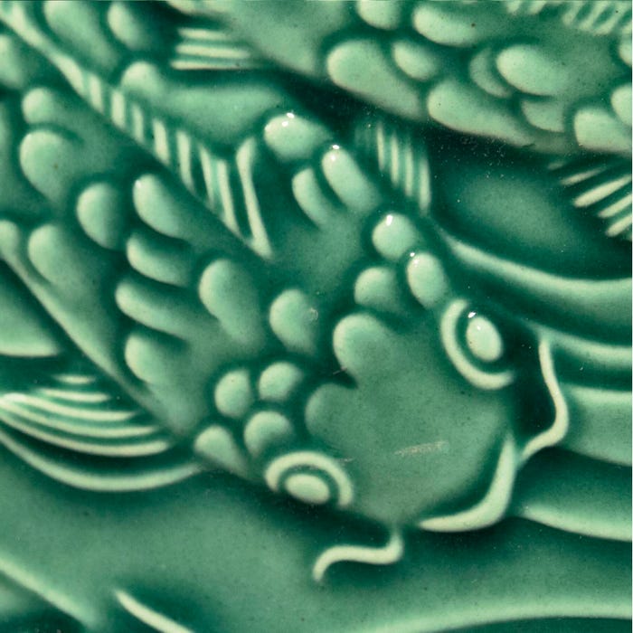 AMACO Low Fire Gloss Glaze, LG-46 Leaf Green, Translucent, Pint