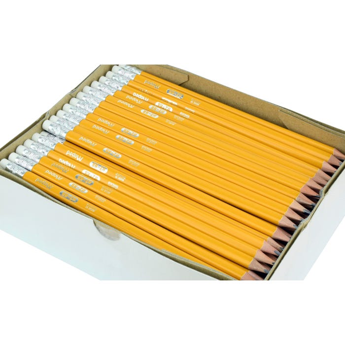Maped Essentials Yellow Triangular Graphite #2 Pencils, Pack of 144