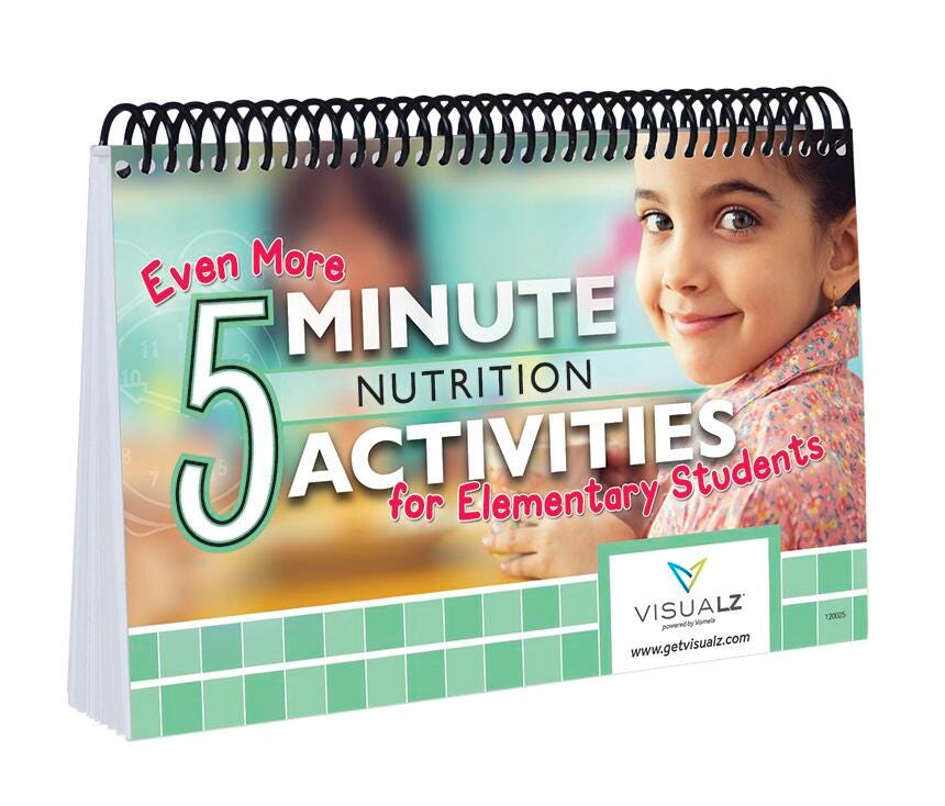 Image for Even More 5 Minute Nutrition Activities for Elementary Students, Spiral Bound from School Specialty