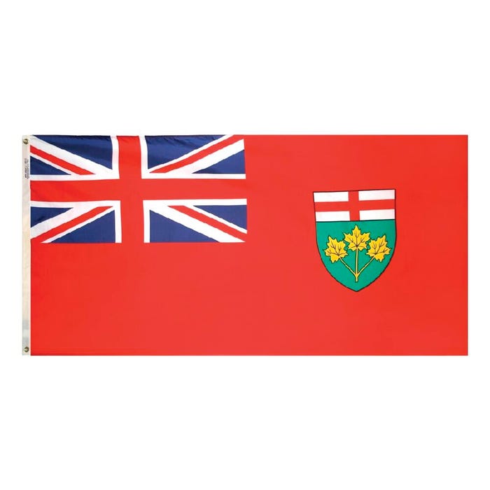 Annin Ontario Flag, Nylon, 3 x 6 Feet
