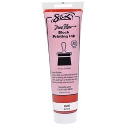Sax Water Soluble Block Printing Ink, 5 Ounce Tube, Primary Red 461945