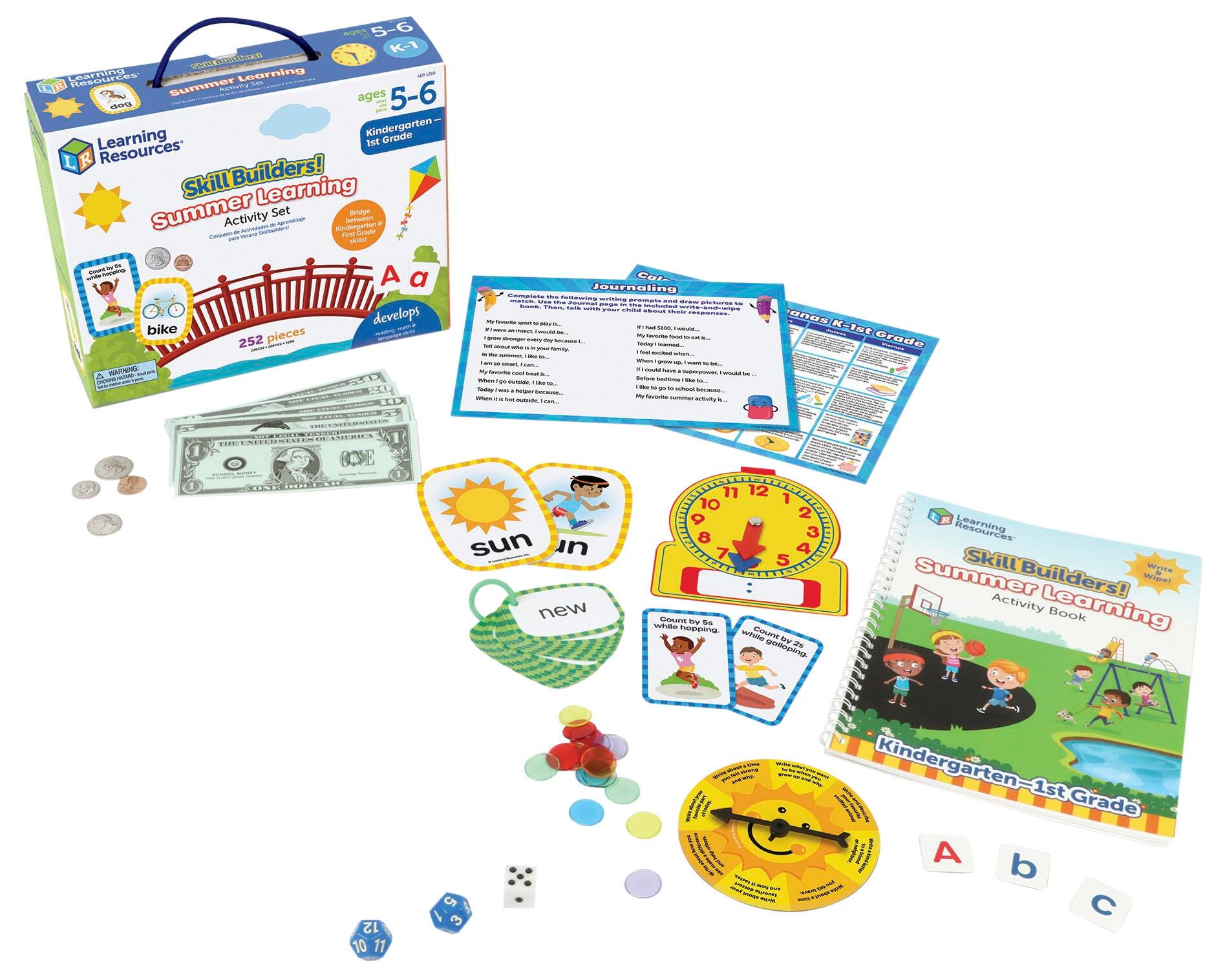 Learning Resources Skill Builders Summer Learning Activity Set Kindergarten to First Grade 2149650