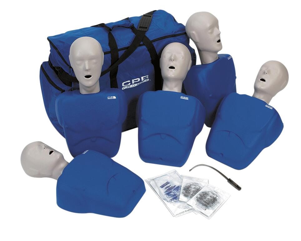CPR Prompt® Training and Practice Manikin - TPAK 100 Adult/Child 5-Pack