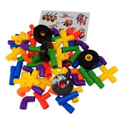Image for Childcraft Construction Pipes and Wheels Set, 220 Pieces from School Specialty