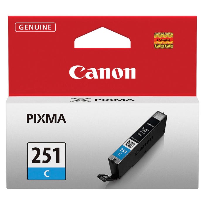 Canon Ink Toner Cartridge, CLI251C, Cyan