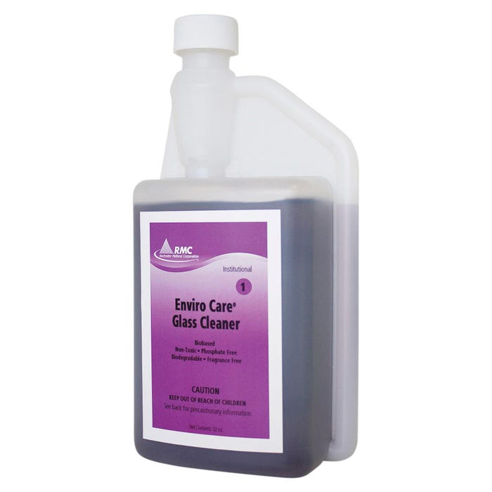 RMC Enviro Care Bio-Based Glass Cleaner, 32 oz, Purple