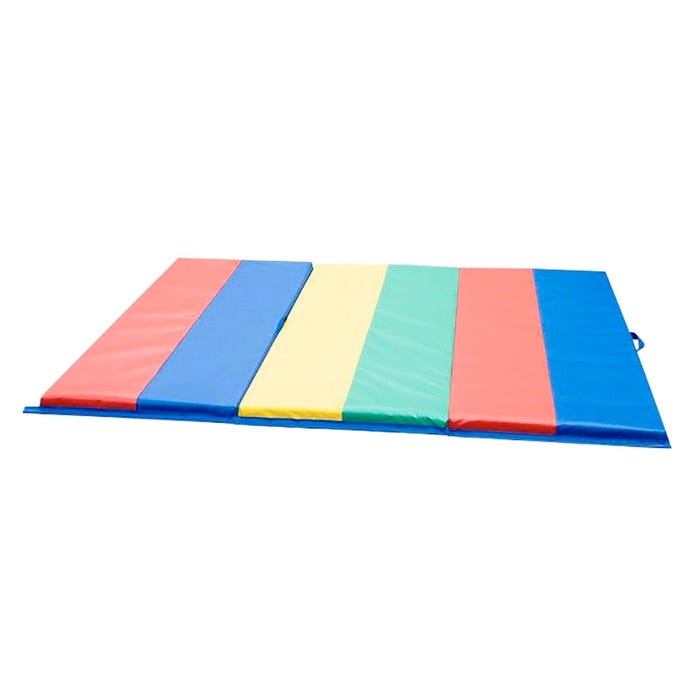 Children's Factory Feather Lite Multiple Color Folding Mat, 4 x 6 Feet