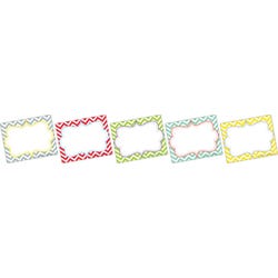 Barker Creek Beautiful Chevron Name Badges, 3-1/2 x 2-3/4 Inches, Set of 45, Item Number 1497766