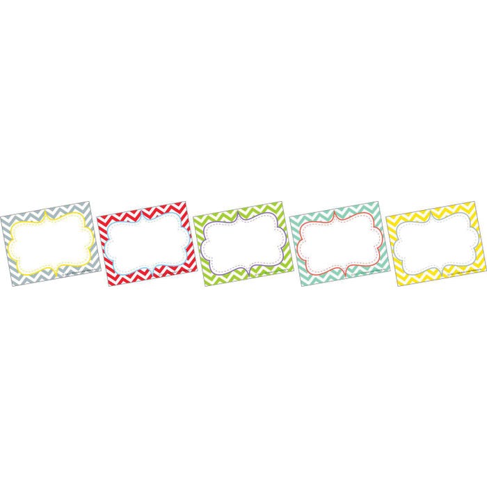 Barker Creek Beautiful Chevron Name Badges, 3-1/2 x 2-3/4 Inches, Set of 45