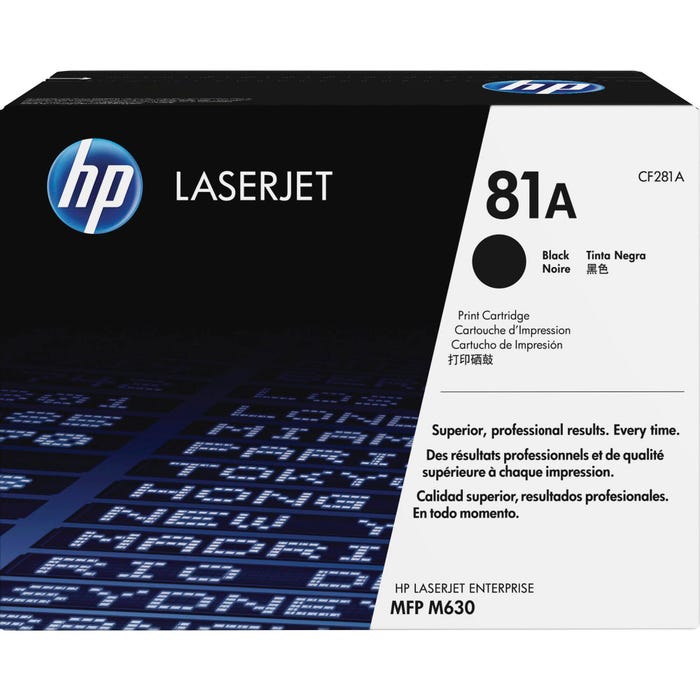HP 81A Ink Cartridge, CF281A, Black