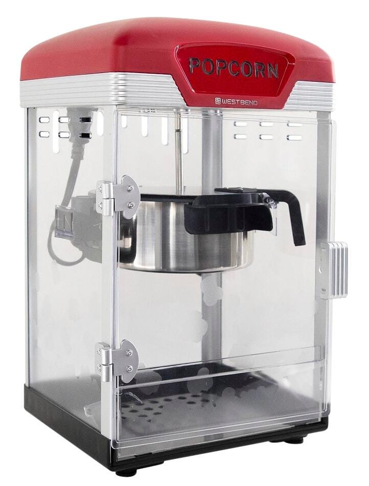West Bend Theater Popcorn Machine, 4 Quart 2157644