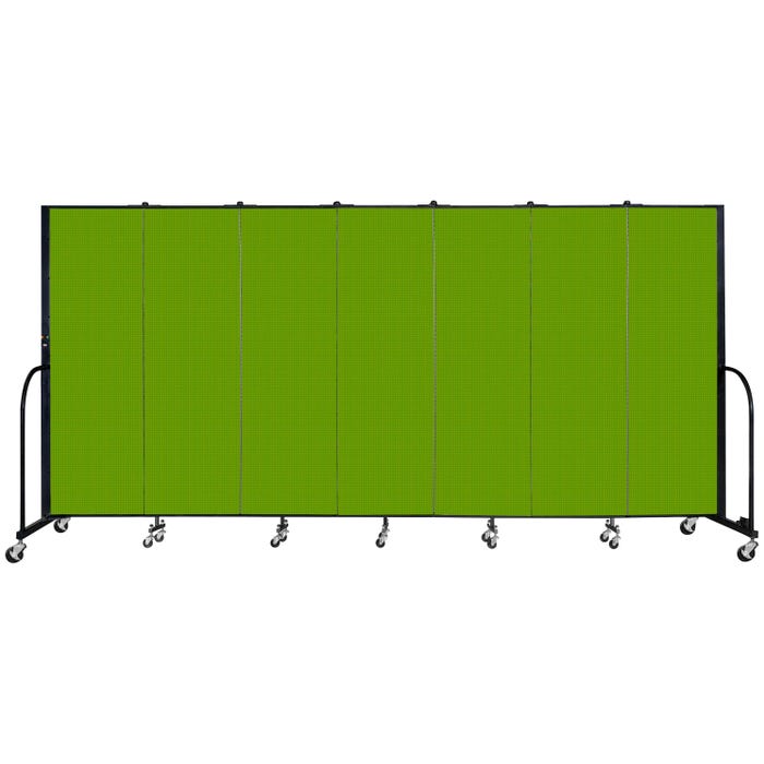 Screenflex Freestanding Standard Room Divider, 7 Panels, 13 Feet 1 Inch x 6 Feet