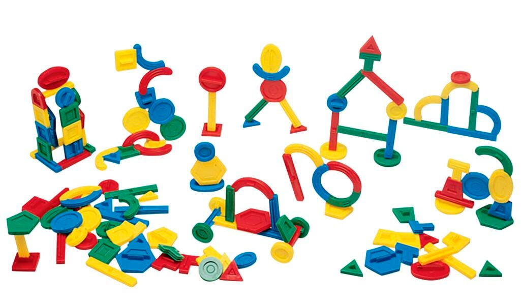 Marvel Education Building Shape Set, 13 Assorted Shapes, 150 Pieces 367818