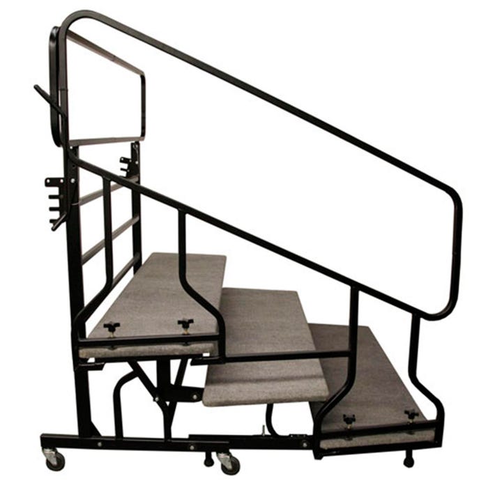 SICO America Harmony Choral Riser Side Guardrails with 2 Storage hangers, Set of 2