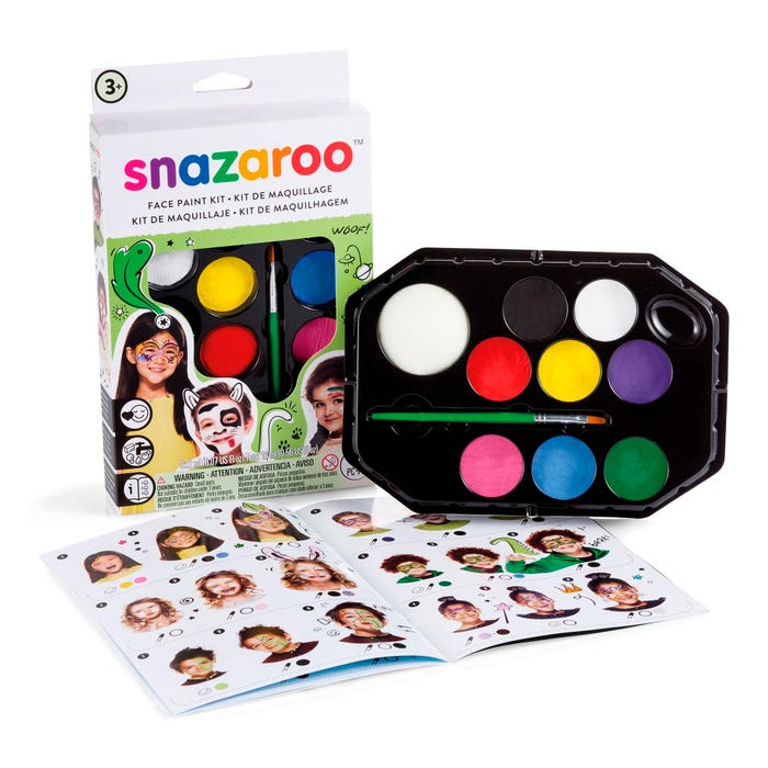 Snazaroo Face Painting Palette Kit, Assorted Colors