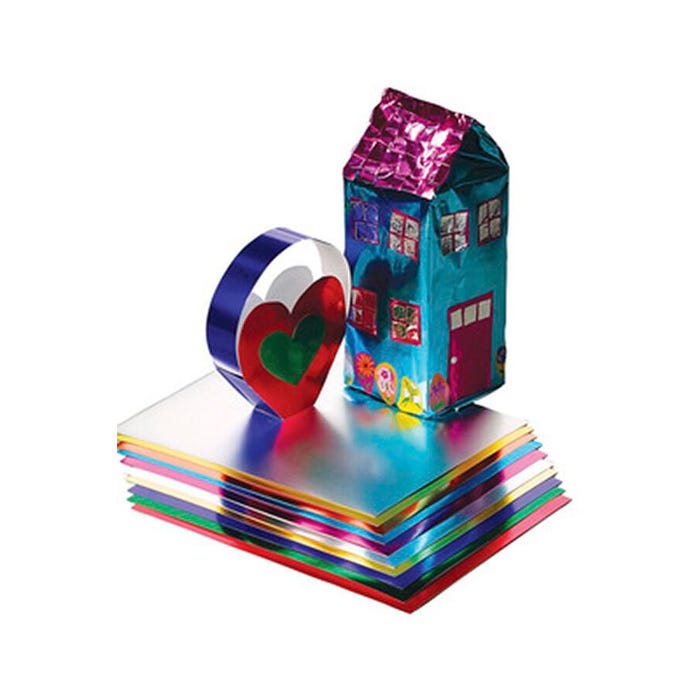 Hygloss Metallic Foil Paper, 20 x 26 Inches, Assorted Colors, 26 Sheets