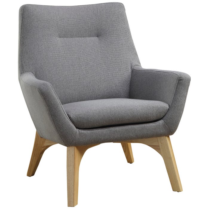 Lorell Quintessence Collection Upholstered Chair - Lumbar Support, 32-5/8 x 32-5/8 x 35-1/2 Inches, Gray
