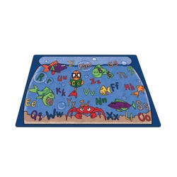 Carpets for Kids Alphabet Aquarium Rug, 5 Feet 10 Inches x 8 Feet 4 Inches, Rectangle, Multicolored, Item Number 081518