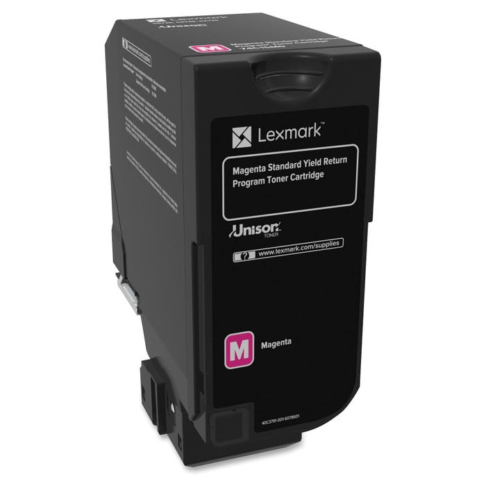 Lexmark Ink Toner Cartridge, 74C1SM0, Magenta