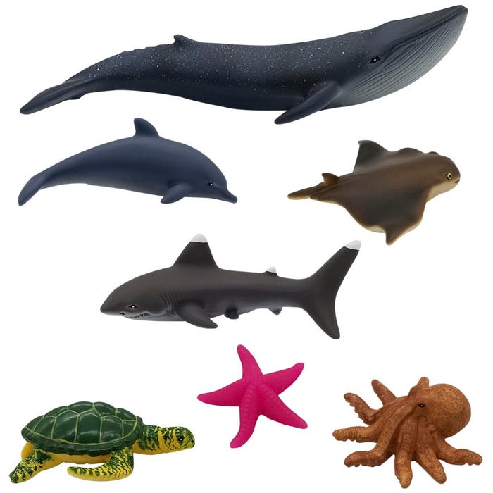 Get Ready Kids Ocean Animals Playset, Set of 7