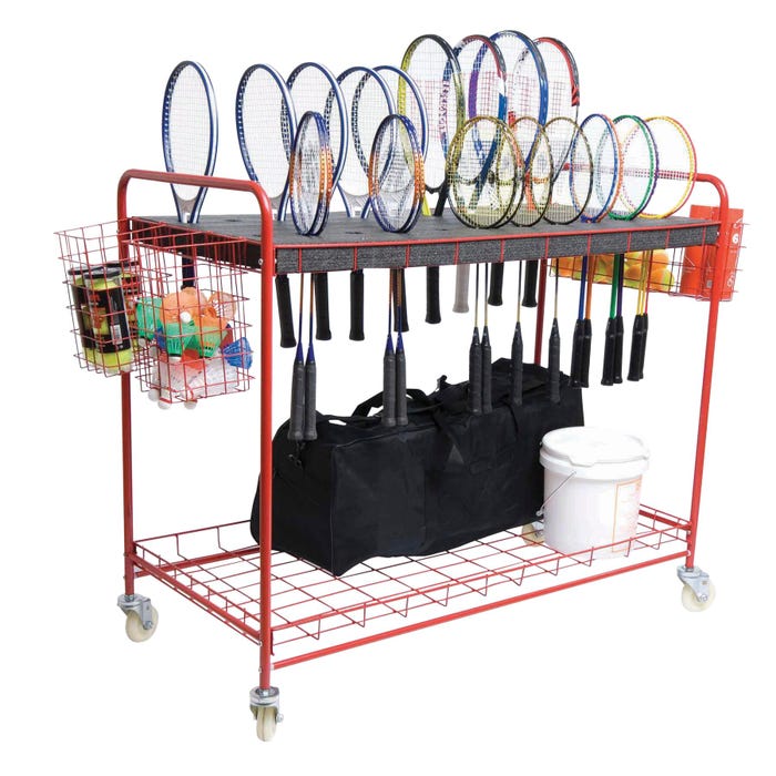 Wire Racquet Storage Cart, Each