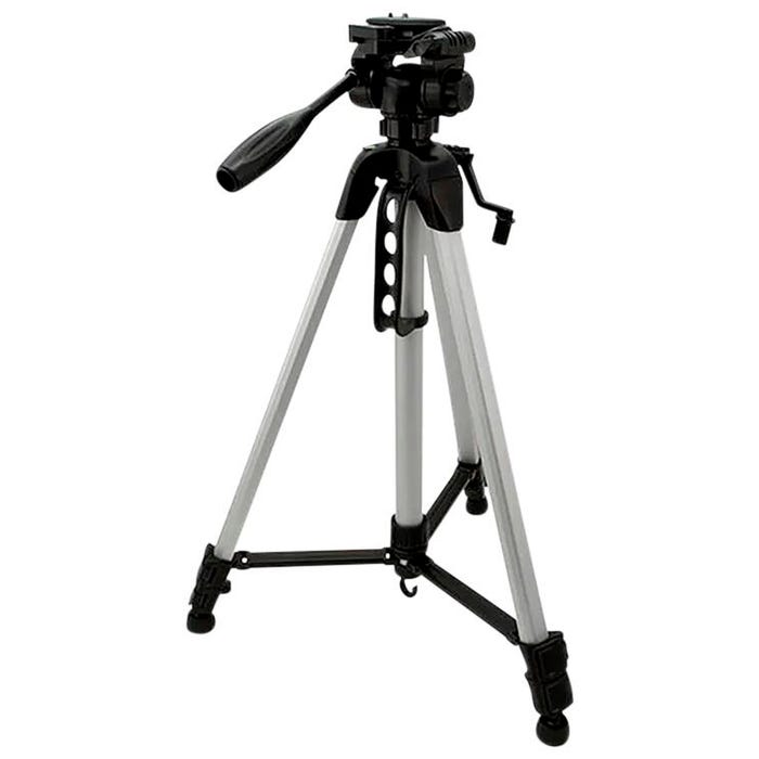 GPX Camera Tripod, 62 Inches, Silver/Black