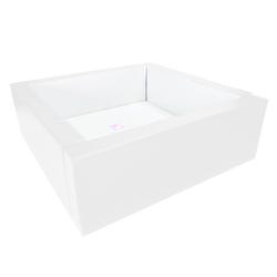 Snoezelen Illuminated Ballpool, Small, White, 57 x 57 x 28-1/2 Inches 2125270
