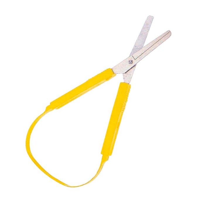School Smart Loop Adaptive Scissors, 8 Inches, Yellow