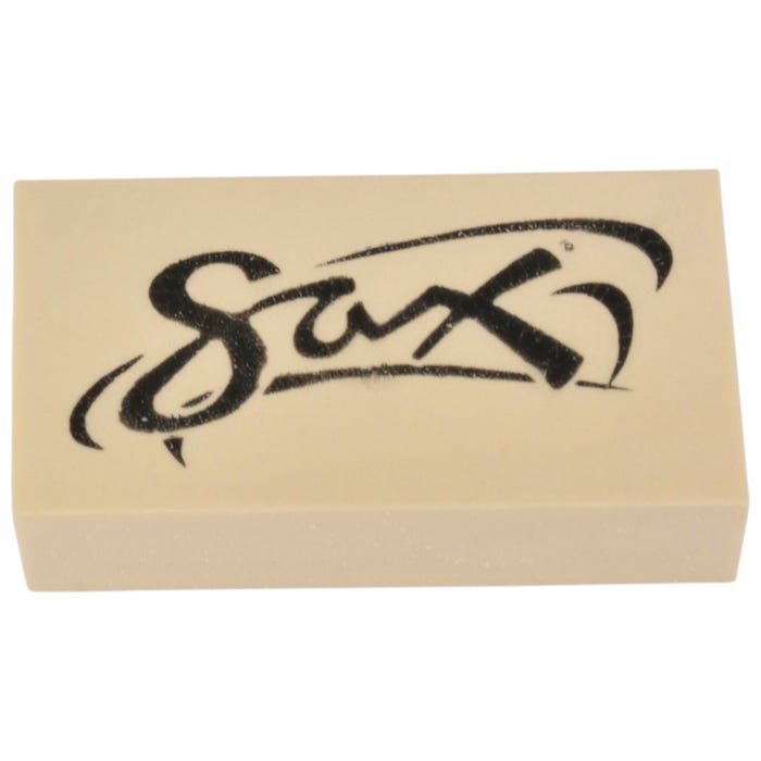 Sax Soap Erasers, 2 x 1 x 1/2 Inches, White, Pack of 12