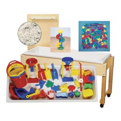 Childcraft Sand and Water Table With Scientists Kit, 45-7/8 x 17-3/4 x 24-3/4 Inches, Item Number 1410355