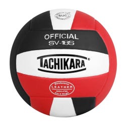 Tachikara® SV18S Volleyball, Scarlet/White/Black