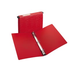 Avery Hanging Storage Binder, 1 Inch Round Ring, Red