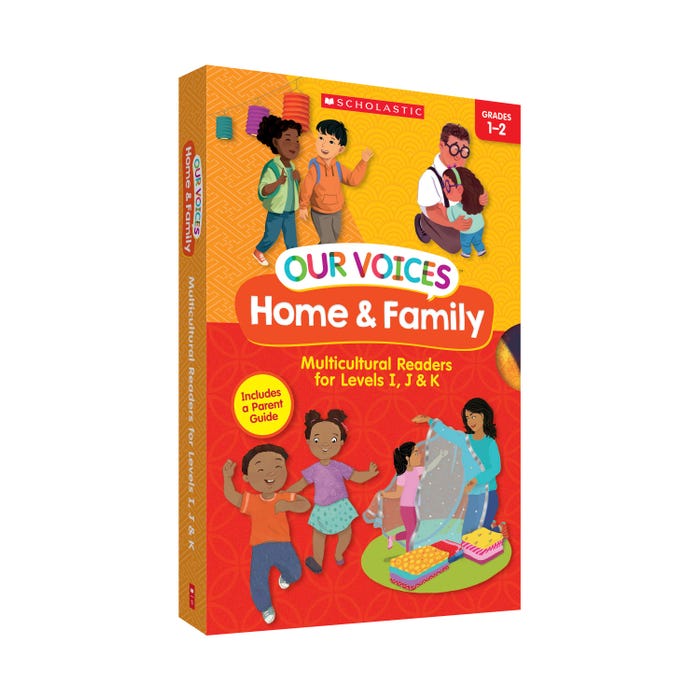 Scholastic Our Voices Home and Family, Grades 1 to 2, Set of 16