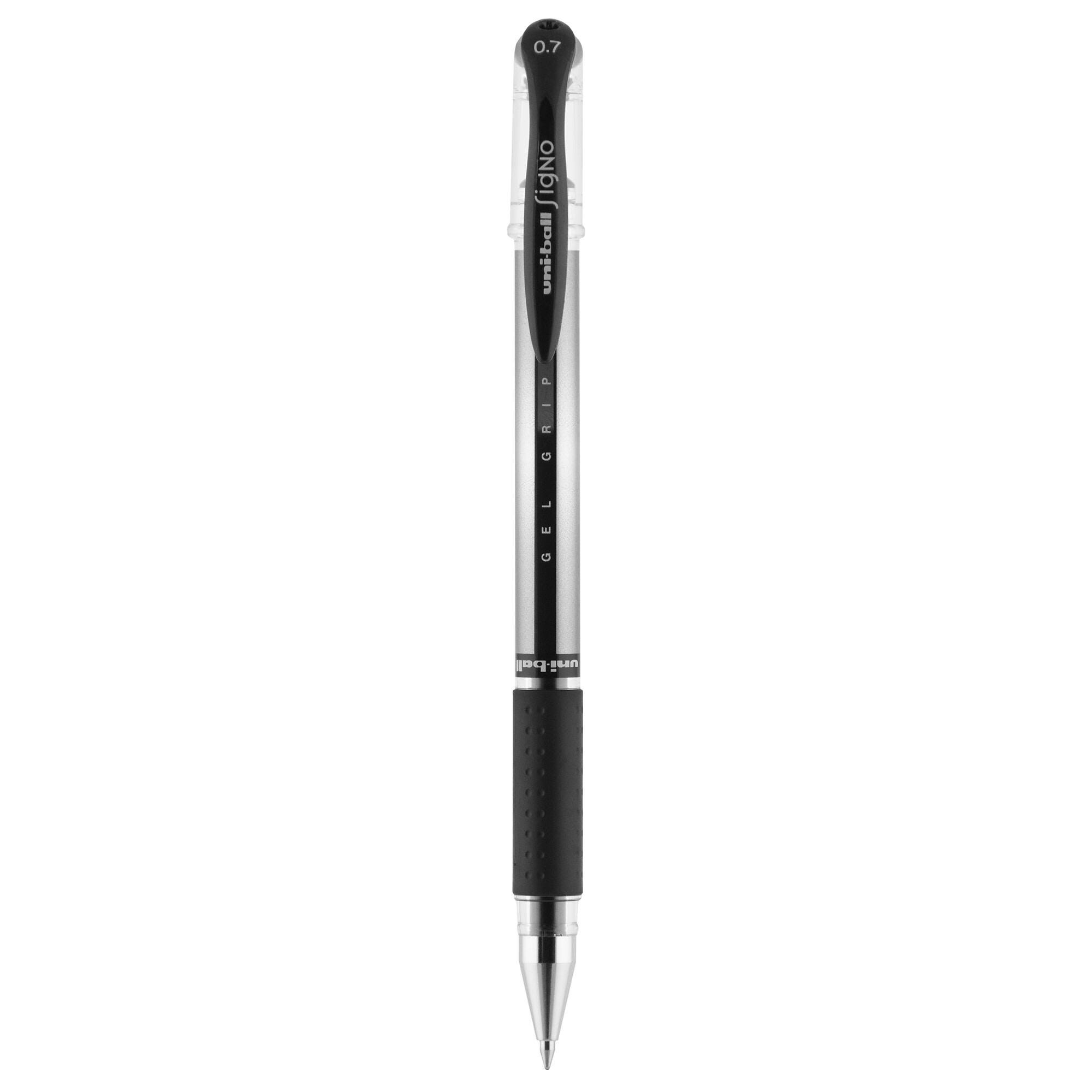 uniball Comfort Grip Stick Gel Pen, 0.7 mm Medium Tip, Black 027631