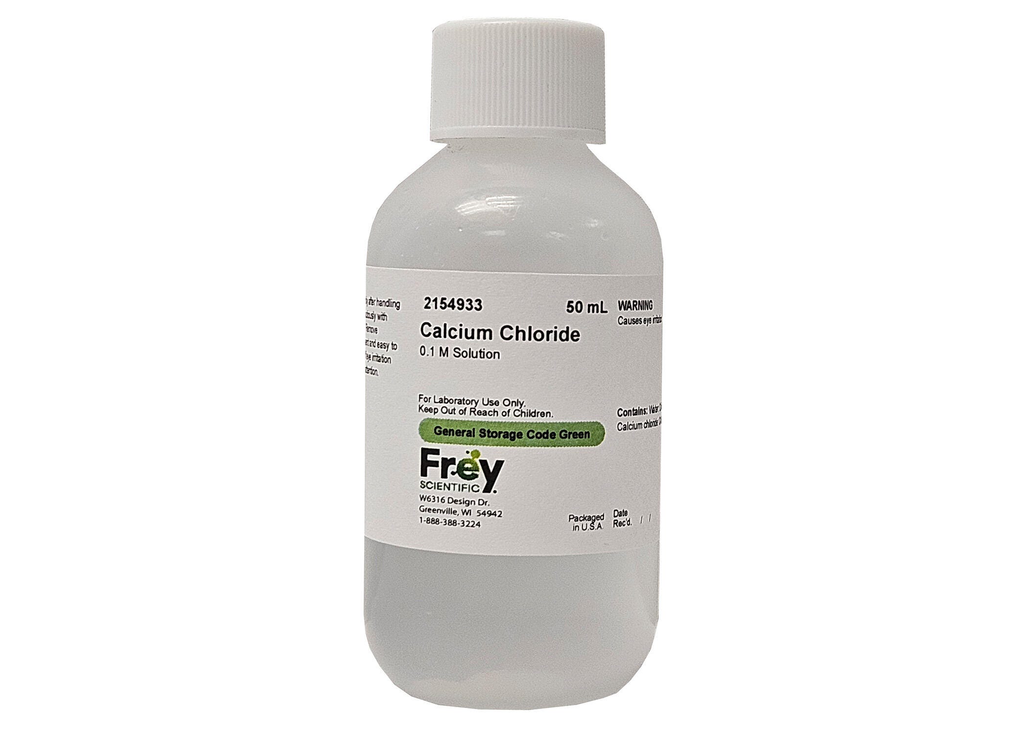 Frey Scientific Calcium Chloride, 0.1M, 50mL 2154933