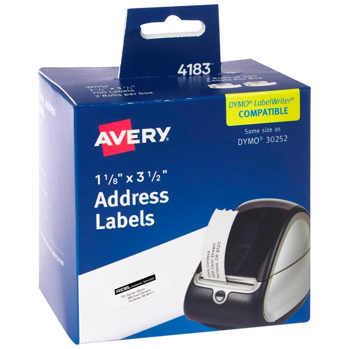 Direct Thermal Labels – 3x2 Inch, White, 700 Labels Per Roll (12 Rolls/Carton)