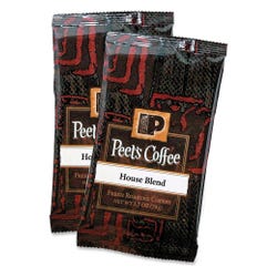 Peet's Coffee & Tea House Blend Fresh Roasted Coffee, 2.5 oz, Pack of 18, Item Number 1561380