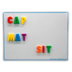 Flipside Magnetic Two-Sided Dry Erase Learning Mat, 9 x 12 Inches, Plain, Pack of 12, Item Number 2093690