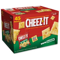 Cheez-It White Cheddar Baked Crackers, Pack of 45
