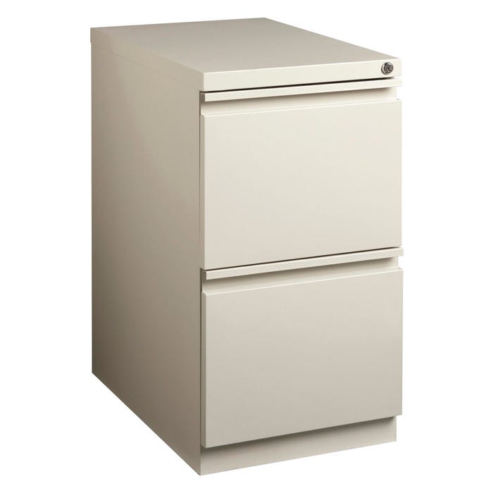 Lorell Putty File/File Full Extension Mobile Pedestal, 15 x 20 x 27-3/4 Inches