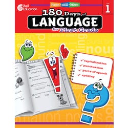 Shell Education 180 Days of Language for First Grade
