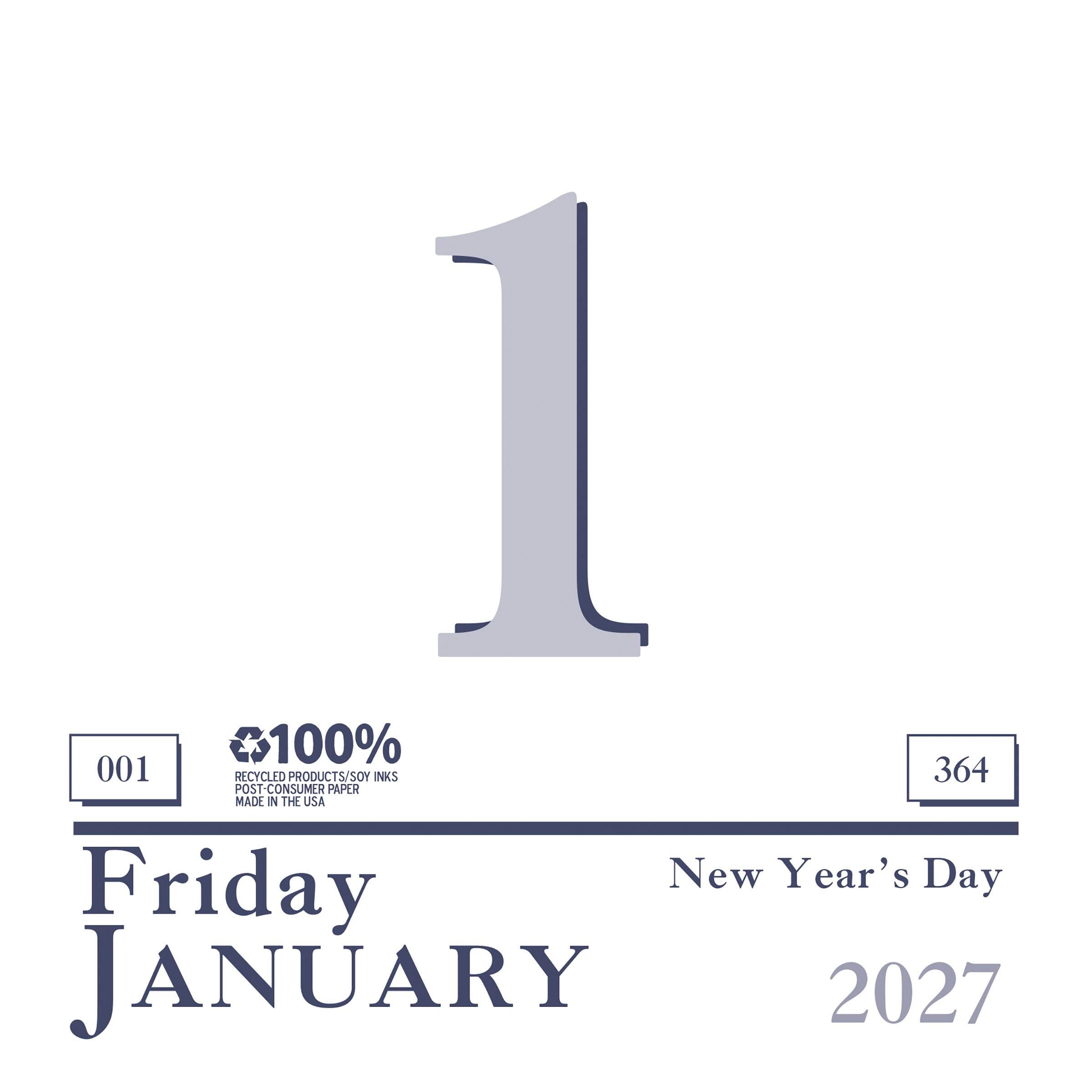 House of Doolittle Today Is Hanging Calendar Refill, January to December 2027, 6 x 6 Inches