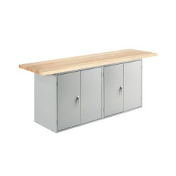 Diversified Woodcrafts Wall Bench, 96 x 24 x 32-3/4 Inches, Item Number 2039123