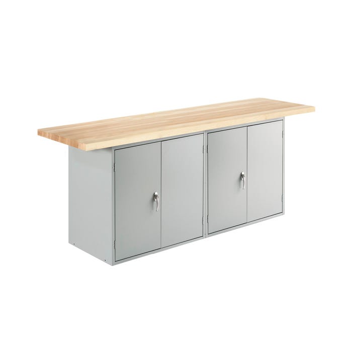 Diversified Woodcrafts Wall Bench, 96 x 24 x 32-3/4 Inches