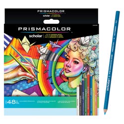 Prismacolor Scholar Colored Pencils, Assorted Colors, Set of 48